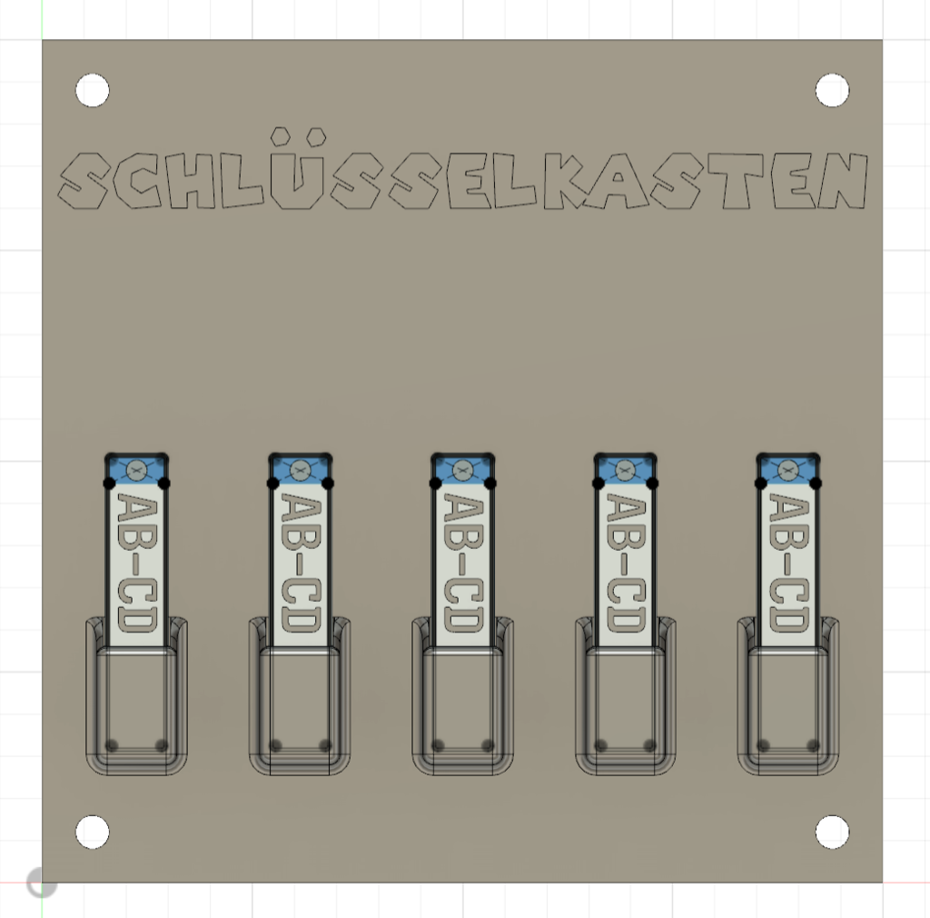 Free 3D file Schlüsselkasten | key box | Key Board・3D printable model ...