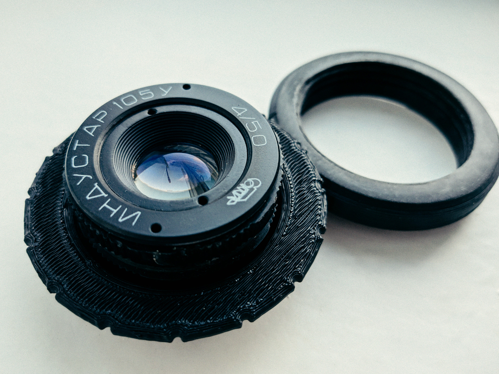 Objectif Industar-105U 50mm F/4 – Monture 39mm – Occasion (lentilles Bon état)