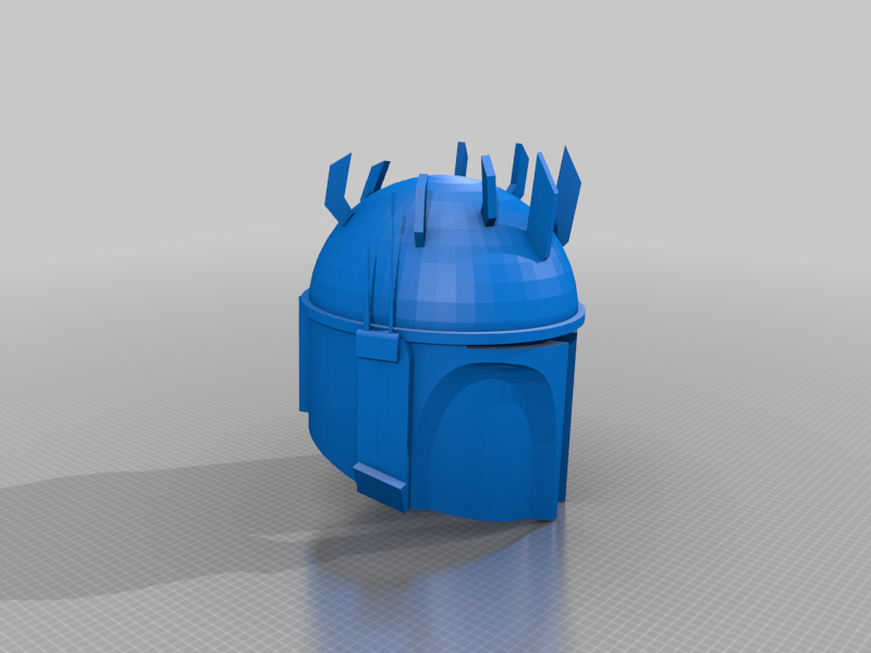 Free 3D file Mandalorian helmet with horns・3D printable design to