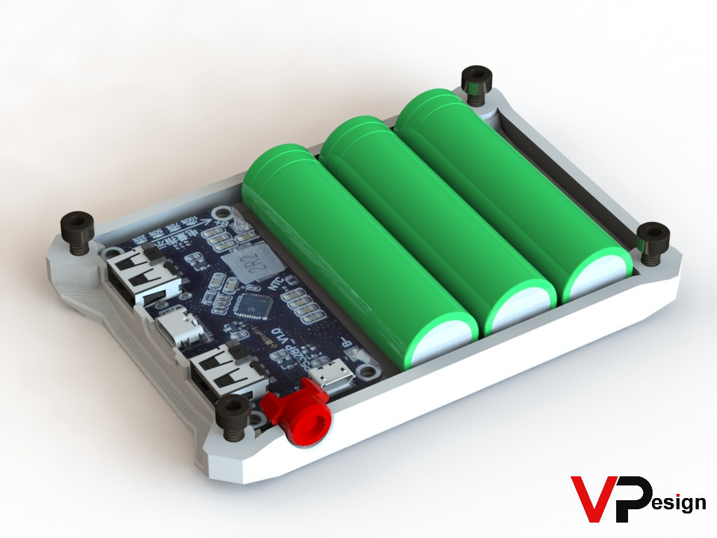 Free 3D file Power Bank TypeC in/out 18W (QC3.0) (3&5 cells) 🏦・3D