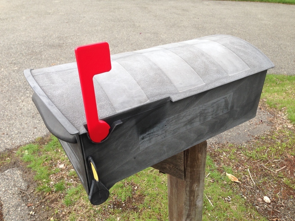 Free 3D file Rubbermaid Mail Box Flag・3D printable design to download・Cults