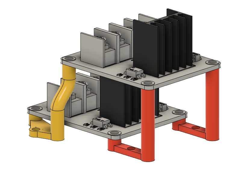 Free 3D file Dual Stacked Mosfet Modul Standoff / Mount / Holder / 🧞‍♂️