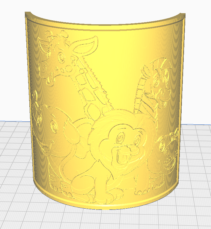 Free 3D file Safari Animals Night Light Lithophane 🐘・Design to download ...