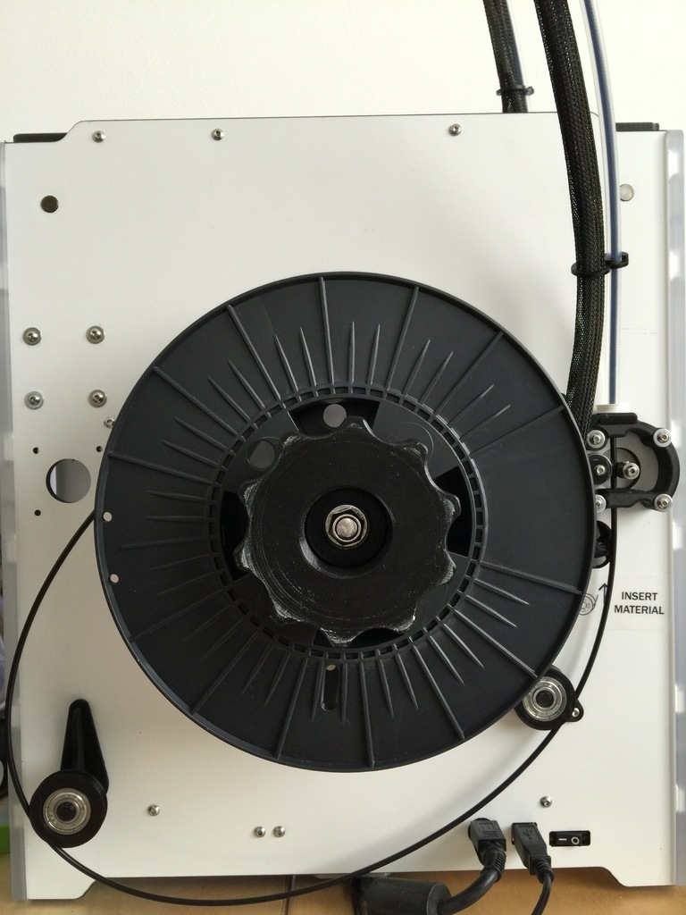 Ultimaker Um2 Racking Archivo 3D gratuito Rueda guía filamento Ultimaker 2 UM2 (NUEVA V2 ...