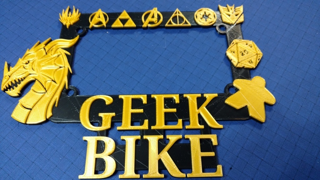 Free 3D file Motorcycle Geek Plate Frame 🏍️・Template to download and 3D ...