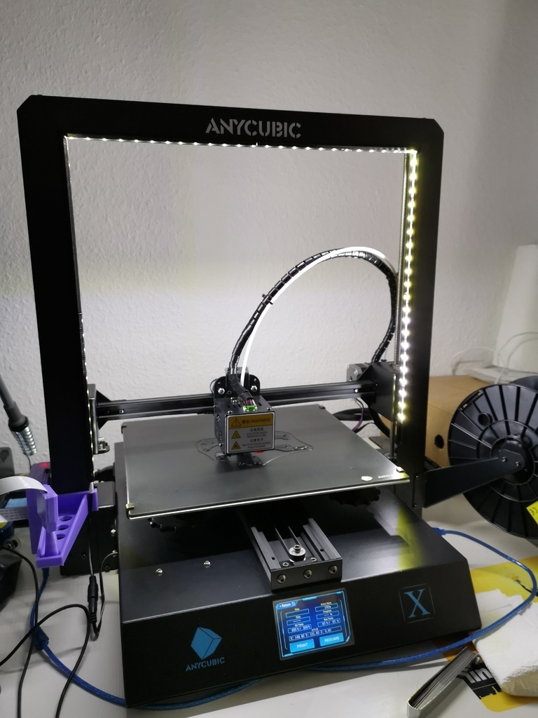 3DDatei LEDHalter für Anycubic Mega X 🧞‍♂️ kostenlos・3DDruckModell