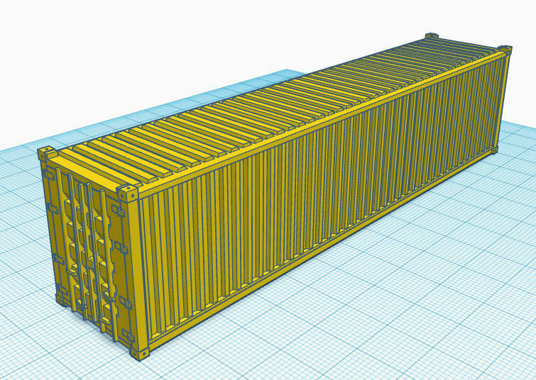 3D-Datei HO-Skala Schiffscontainer 10ft 20ft 40ft 48ft kostenlos・Design ...