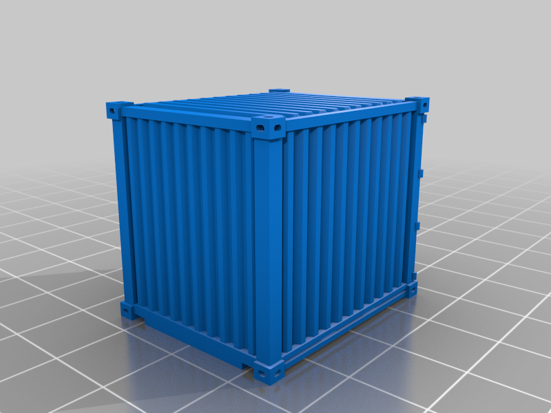 Free 3D file HO Scale Shipping Containers 10ft 20ft 40ft 48ft 🛤️・3D ...