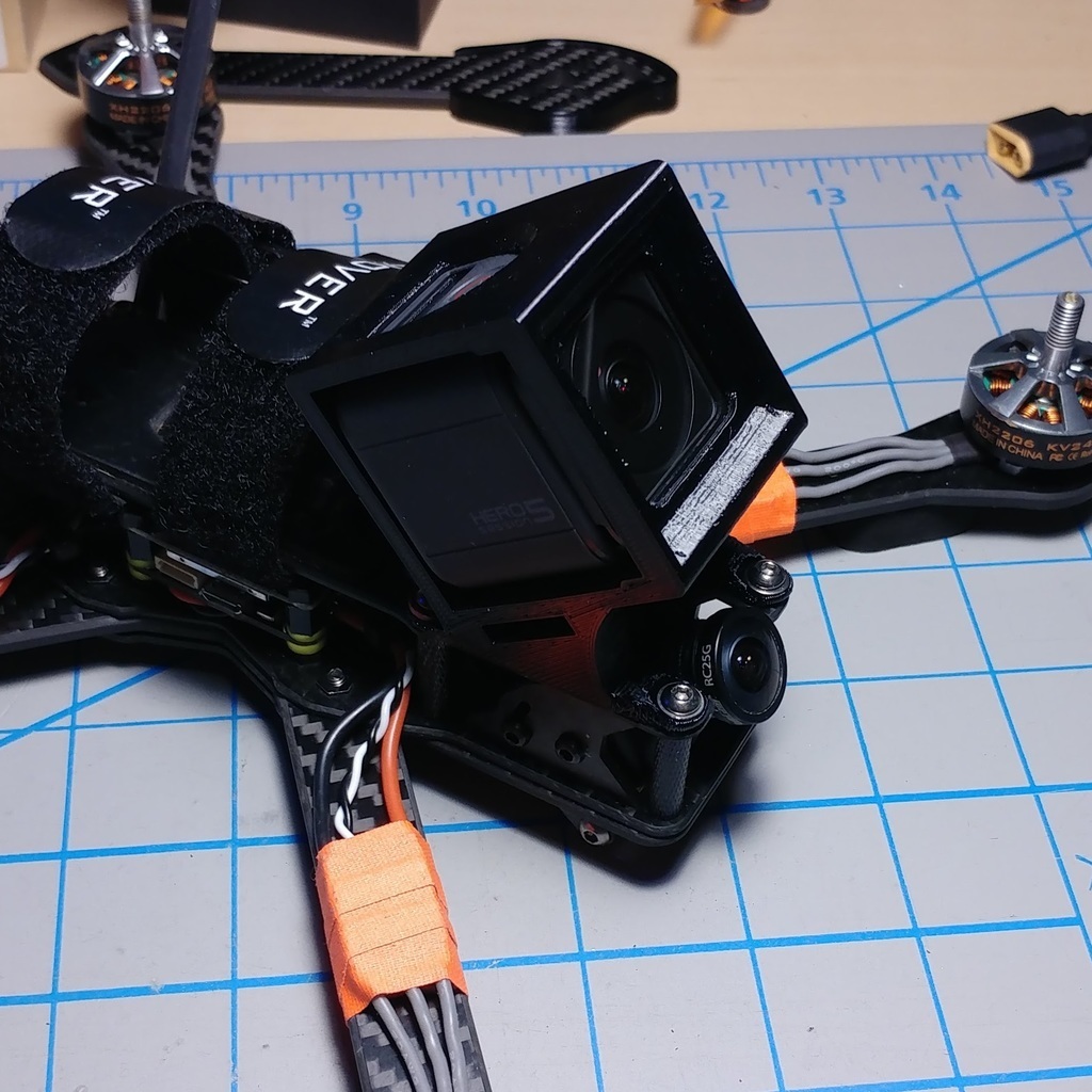 Supporto GoPro Session Per Drone Xhover Stingy V2 | Montaggio Per Multirotore FPV