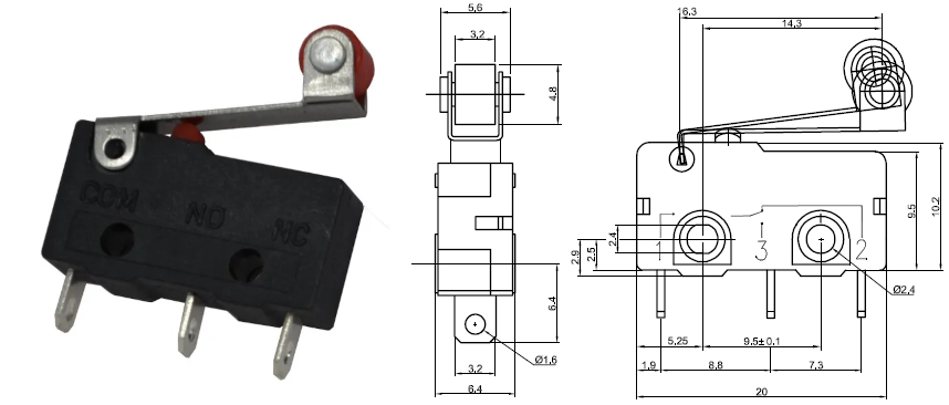 Archivo 3D gratis Montaje del sensor de desviación del filamento ...