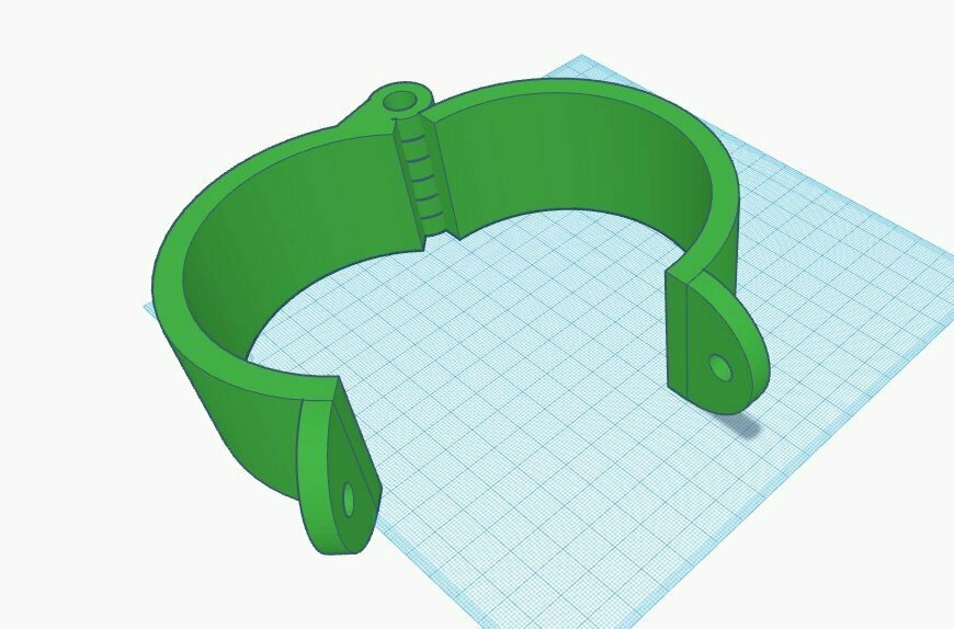 Free 3D file Iron Collar 32 cm (10 cm inner diameter)・Model to download ...