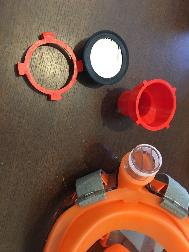 Free 3D file Full Face Divers Mask to Filter Adapter - Quick Print 🧞‍♂️ ...
