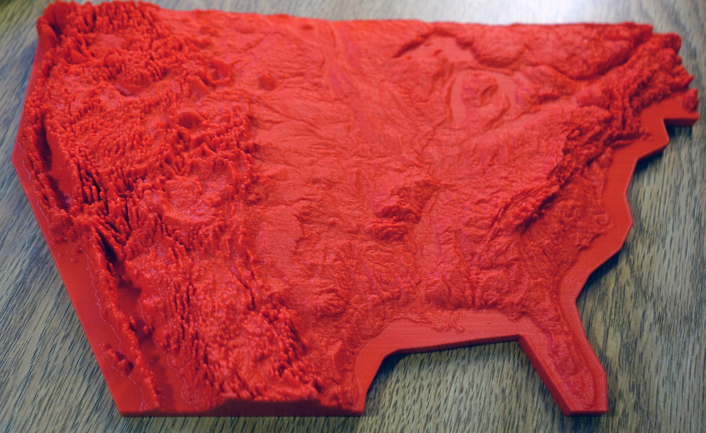 Free 3D file United States Topographic - USA1 