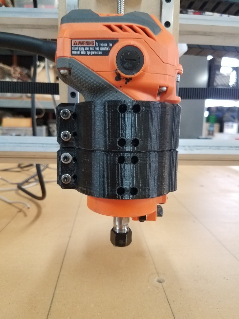 Free 3D file Root 3 cnc spindle mount Rigid R24012 router・3D print