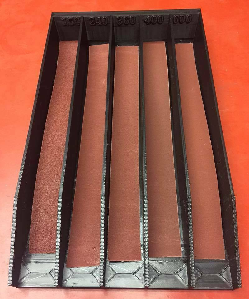 Free 3D file Sandpaper Strip Tray/Drawer & Organizer For Wood Turners
