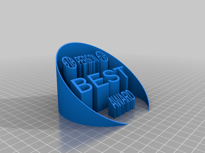 Free 3D file Best Person Award・3D printer design to download・Cults