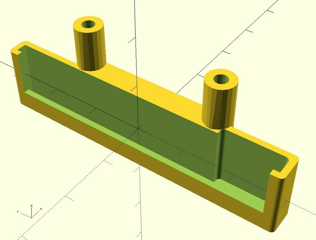 Free 3D file 8-LED Neopixel Stripe holder (OpenScad), 2 mount versions ...