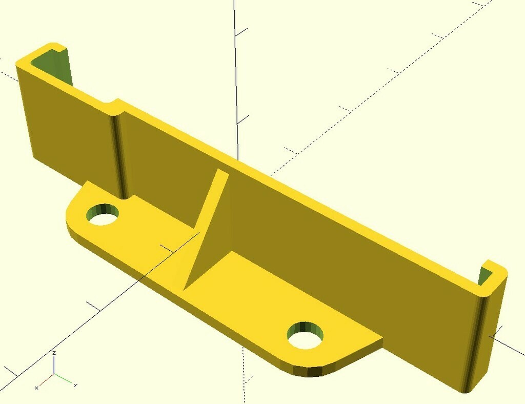 Free 3D file 8-LED Neopixel Stripe holder (OpenScad), 2 mount versions ...
