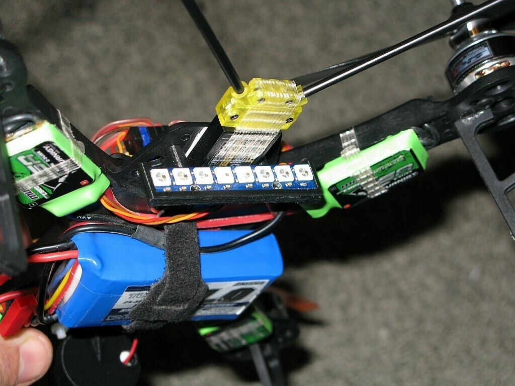 Free 3D file 8-LED Neopixel Stripe holder (OpenScad), 2 mount versions ...