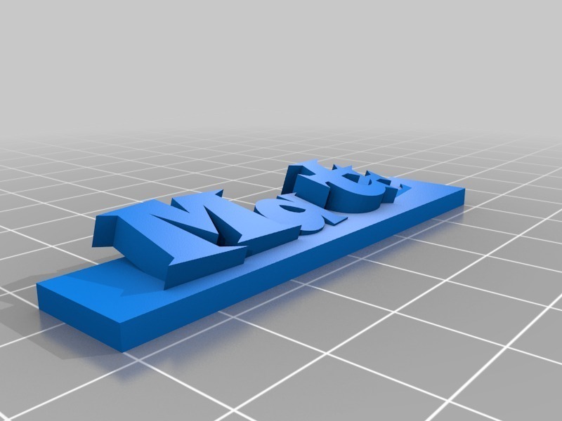 Free 3D file A name plate for Matt・3D printer design to download・Cults