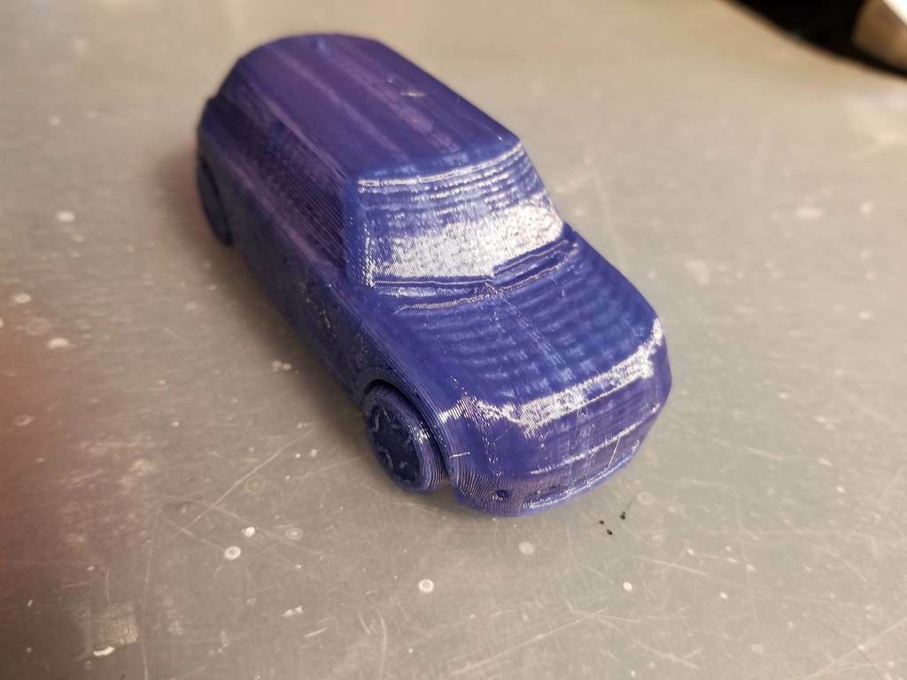 Free 3D file Print in place with moving wheels small cooper・3D ...
