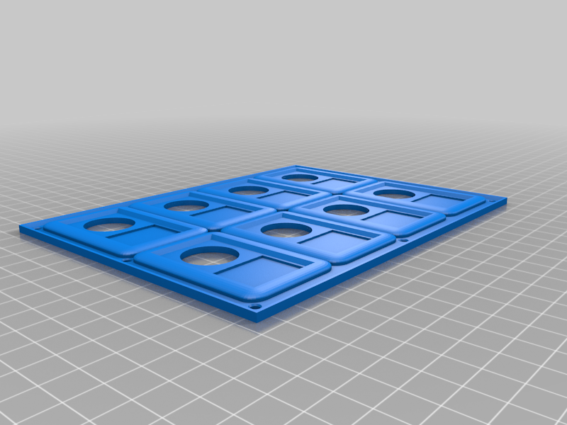 Free 3D file Boat switch panel for round 20mm illuminated switches 🛥️ ...