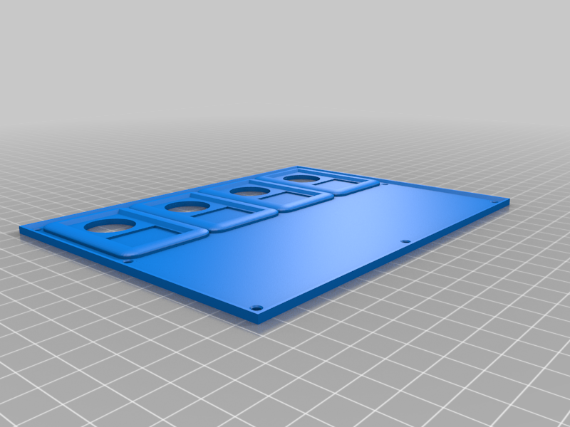Free 3D file Boat switch panel for round 20mm illuminated switches 🛥️ ...
