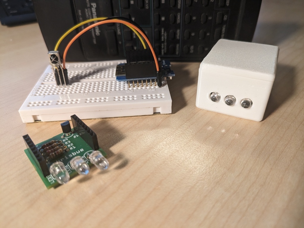 Free 3D file IR-Sender Fernbedienung ESP8266 MQTT Smarthome・3D printing ...