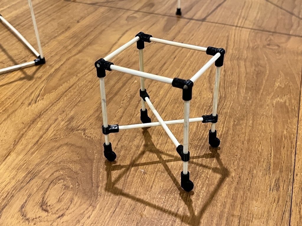 Free 3D file Makerpipe mini connectors for bamboo skewers 🏗・3D printing ...