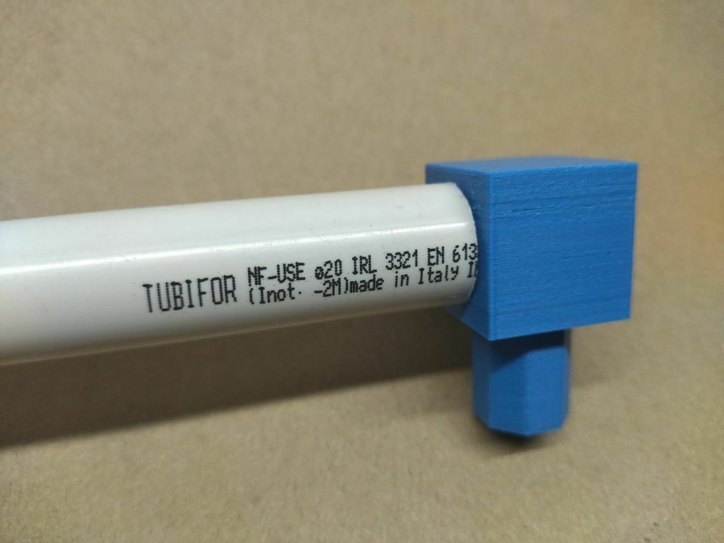 Free 3D file 3 & 4 Way Flat Cube Elbow fittings / segments connectors