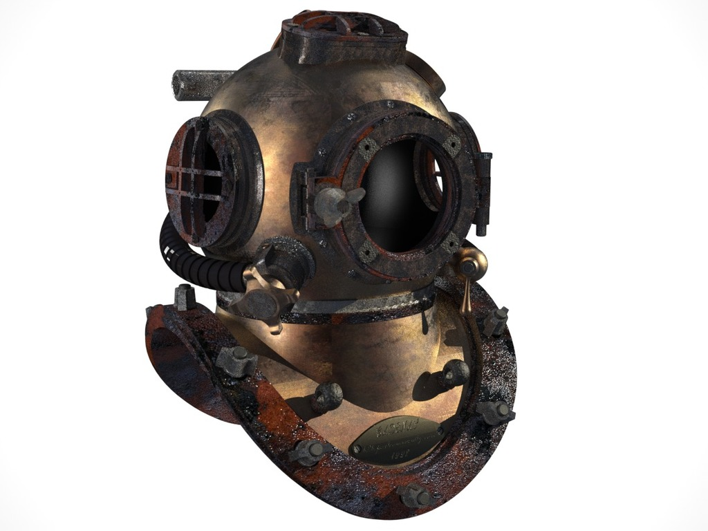 Free 3D file Diving Helmet 🤿・3D printer design to download・Cults