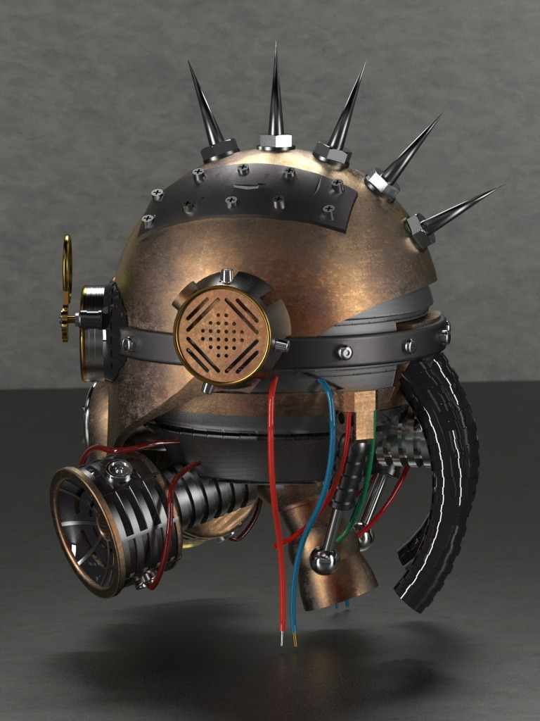 Free 3D file Steam Punk Head created in PARTsolutions 😤 …