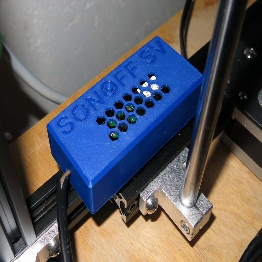 Free 3D file Sonoff SV case with button and honeycomb holes 🧞‍♂️ ...