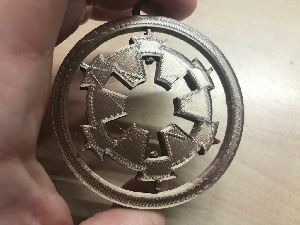 Free 3D file Imperial Logo Star Wars Spinner Christmas Ornament ⭐・3D ...
