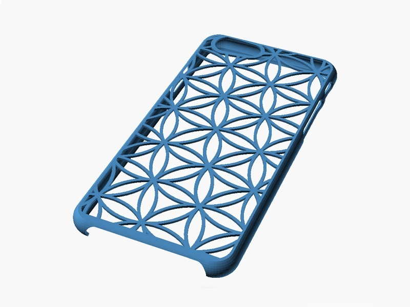 Free 3D file Very thin iPhone 6/6S case with tactile feel - Flower of ...