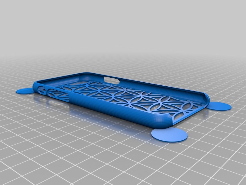 Free 3D file Very thin iPhone 6/6S case with tactile feel - Flower of ...