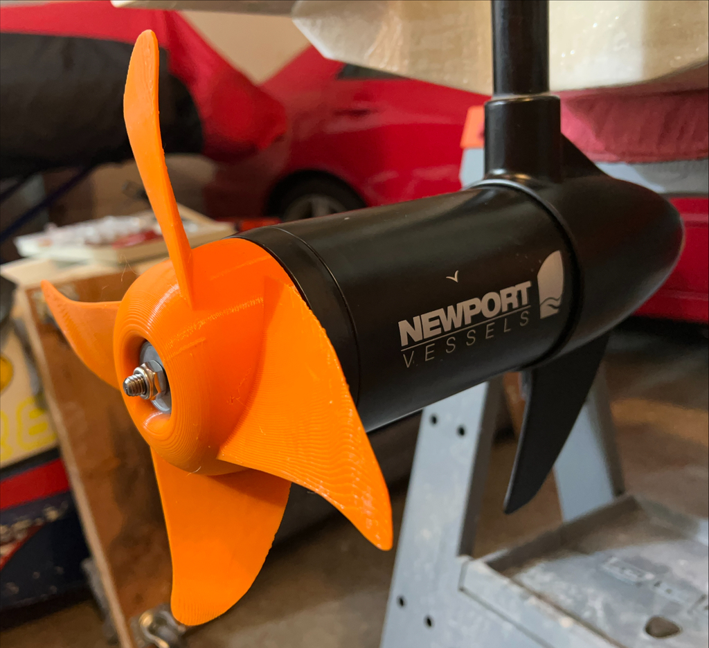 Free 3D file Newport Vessels Trolling Motor High Performance Propeller