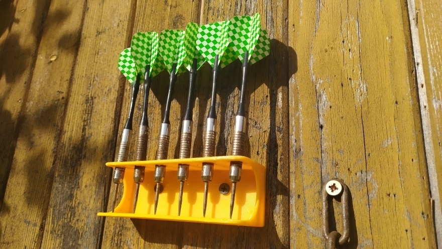 Soporte Para Dardos "El Espartano" - 9 Dardos [autodarts] Por Qwer.Tzui