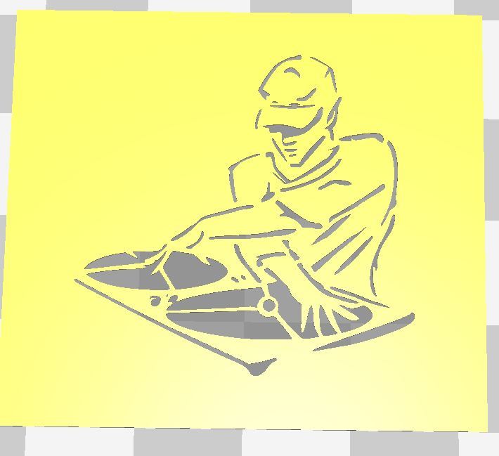Archivo 3D gratis DJ STENCIL・Objeto de impresión 3D para descargar・Cults