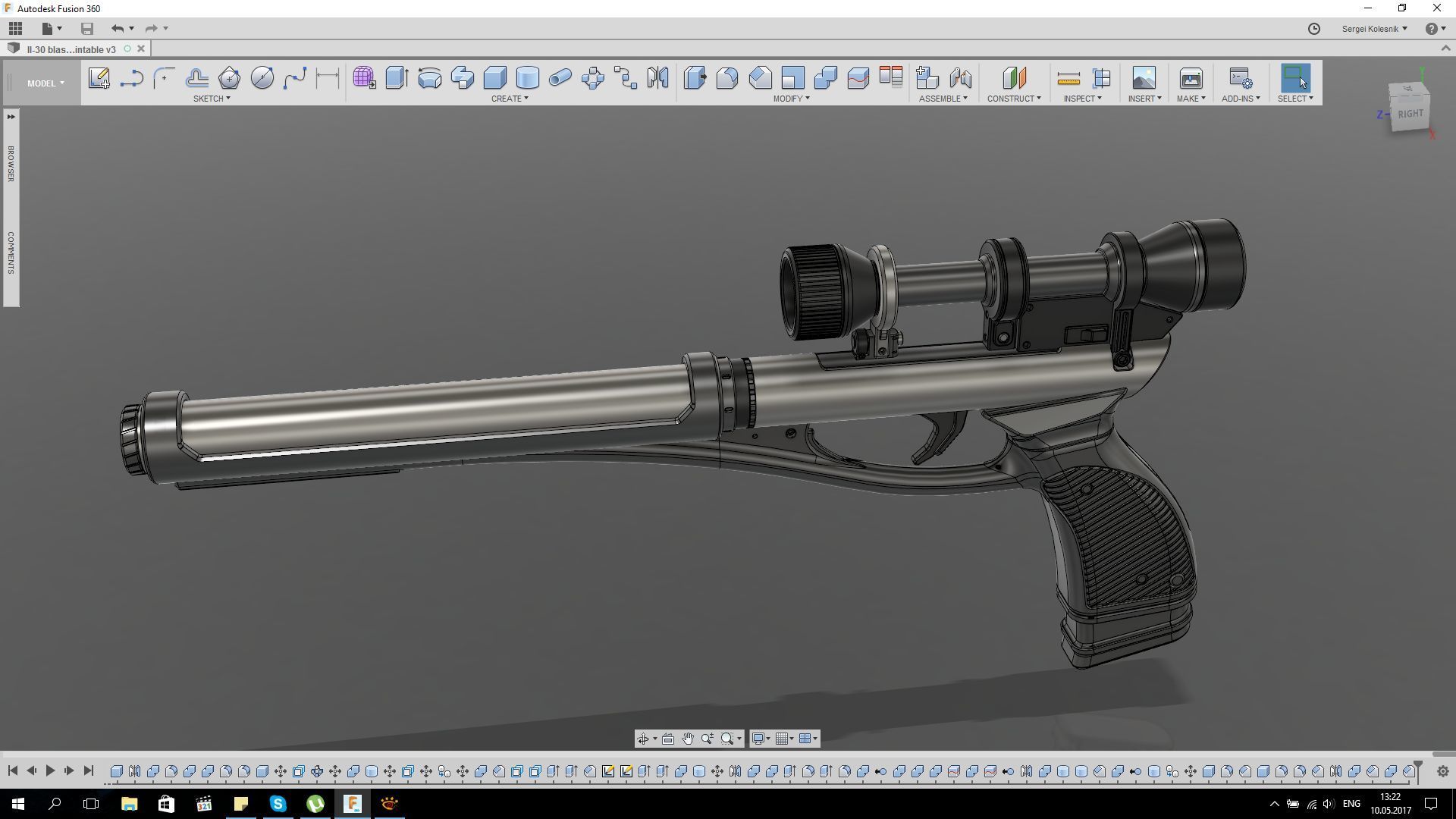 STL file LL-30 blaster pistol 🔫・3D print design to download・Cults