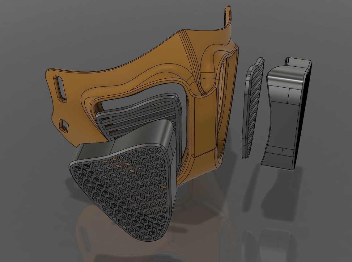 Free STL file H1-Heavy Mask 😷・3D printer model to download・Cults