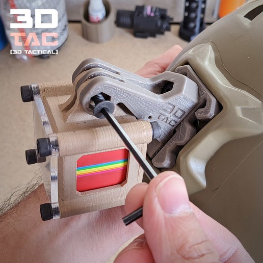 Download STL file 3DTAC / GoPro NVG Airsoft Helmet Mount • 3D printing