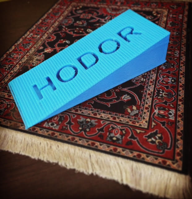 3D printable HODOR DOOR STOP GAME OF THRONES • made with 3d touch by