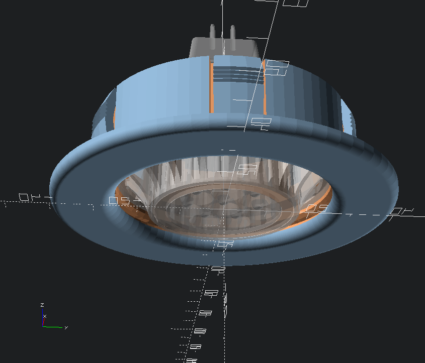 Free 3D file MR16 / GU5.3 LED spot lamp base holder・Design to download and 3D print・Cults