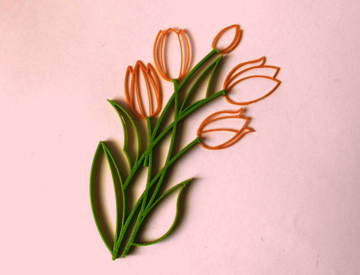 Free STL file Quilling "Tulips".・3D printing template to download・Cults