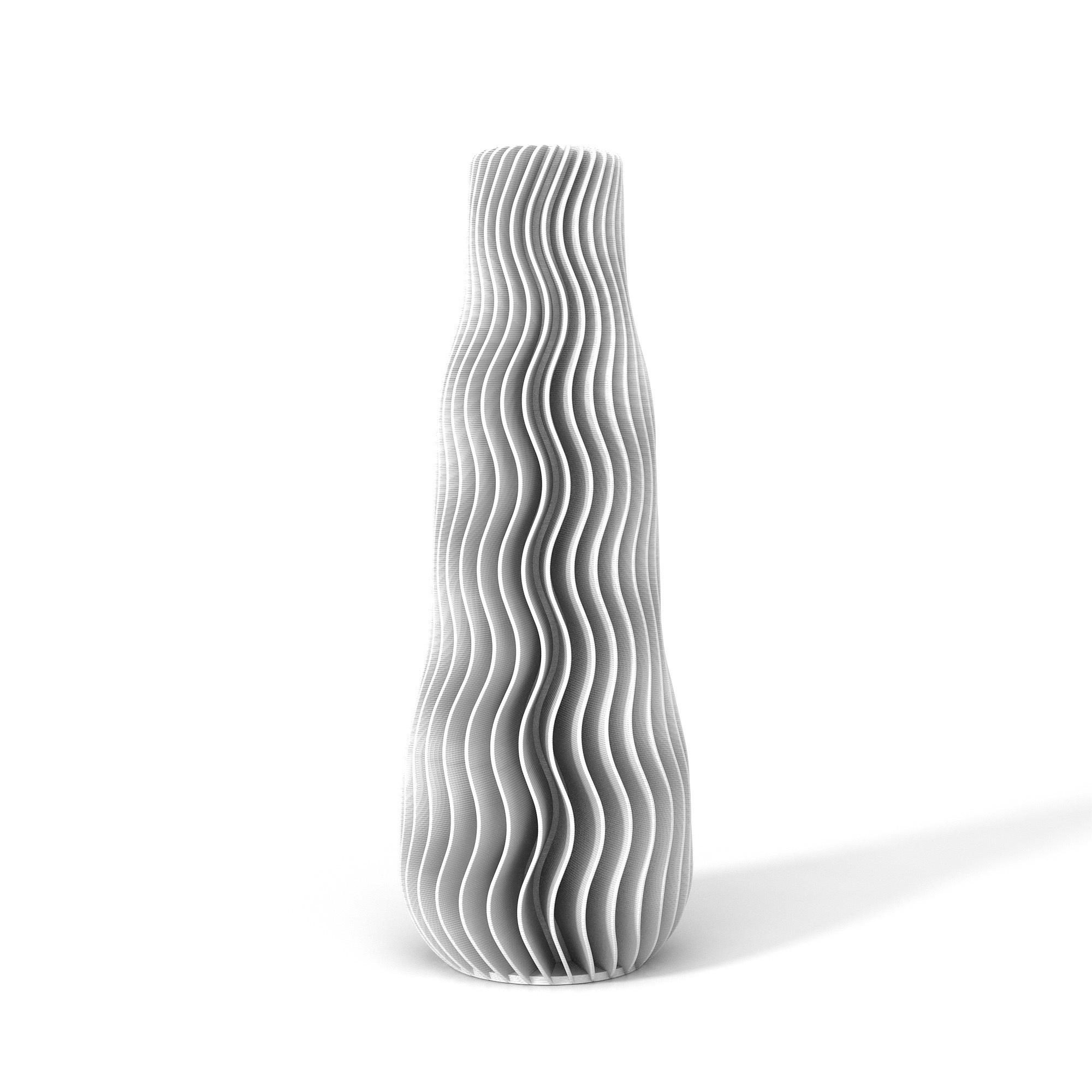 STL file WAVE VASE 01・3D printer model to download・Cults