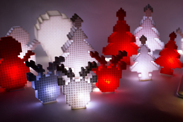 STL file Merry Pixel Christmas!!・3D printing model to download・Cults