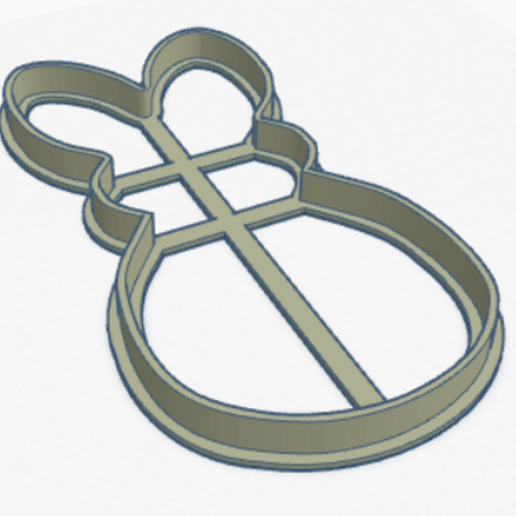 Download STL file Cookie Cutter Rabbit Silhouette Easter Cutter Easter