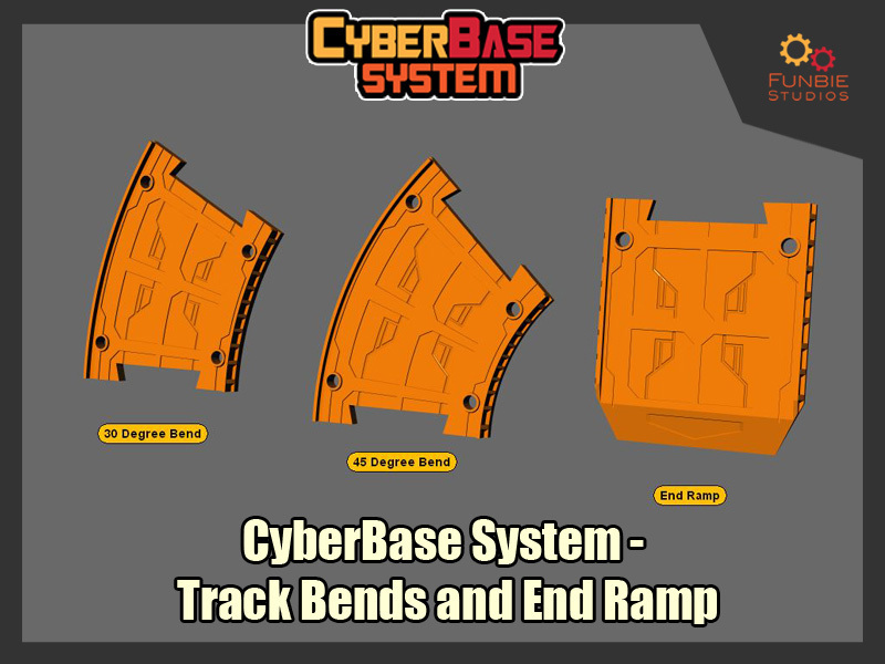 Free 3D file [CyberBase System] Bends Tracks and End Ramp・Model to ...