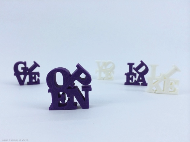 Free STL file WORD Sculpture・Model to download and 3D print・Cults